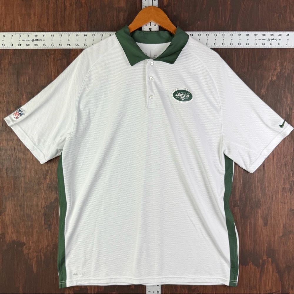 NFL NY Jets Nike 3XL Classic Black and White Polo Shirt